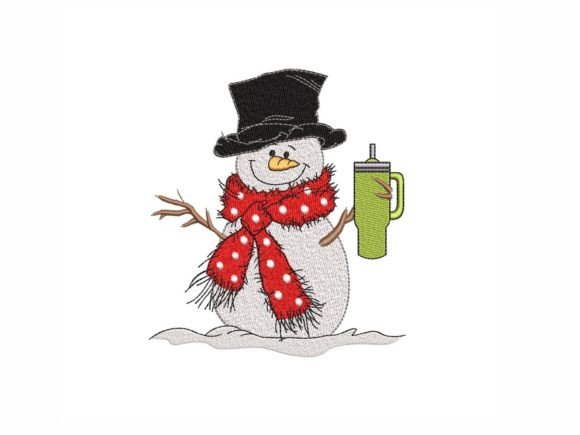 Review: Cute Snowman with Cup for Small Business Merch