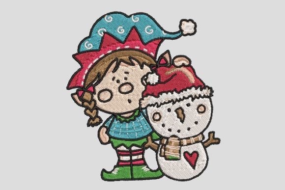 Review: Little Girl with Cute Snowman for Craft Fairs