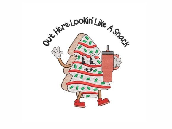 Reviewing the Christmas Tree Cake Design for Boutique Sweatshirts