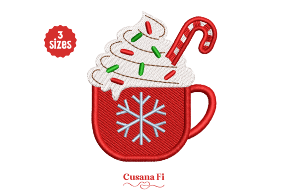 Reviewing Whipped Cream Christmas Hot Chocolate Embroidery