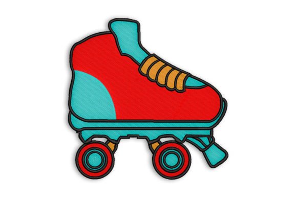 Roller Skate: A Nostalgic Holiday Embroidery Pick